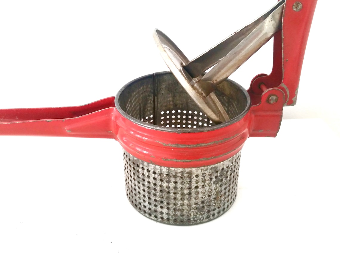Antique Potato Ricer . Farmhouse Style . Vintage Kitchenware . Etsy