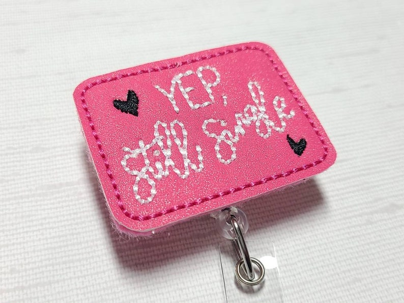Still Single Valentine/'s day badge reel Valentines day work id holder funny v-day badge reels single id work reels