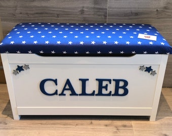 toy box with cushion top