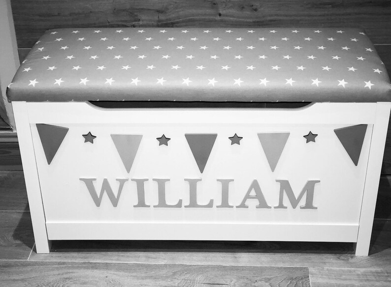 personalised toy box soft close