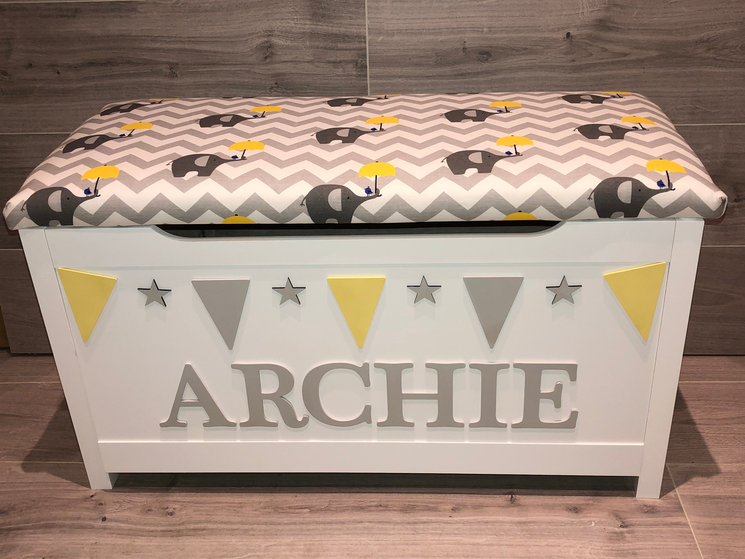 Name Toy Box Personalised Toy Box Wooden Storage box Etsy