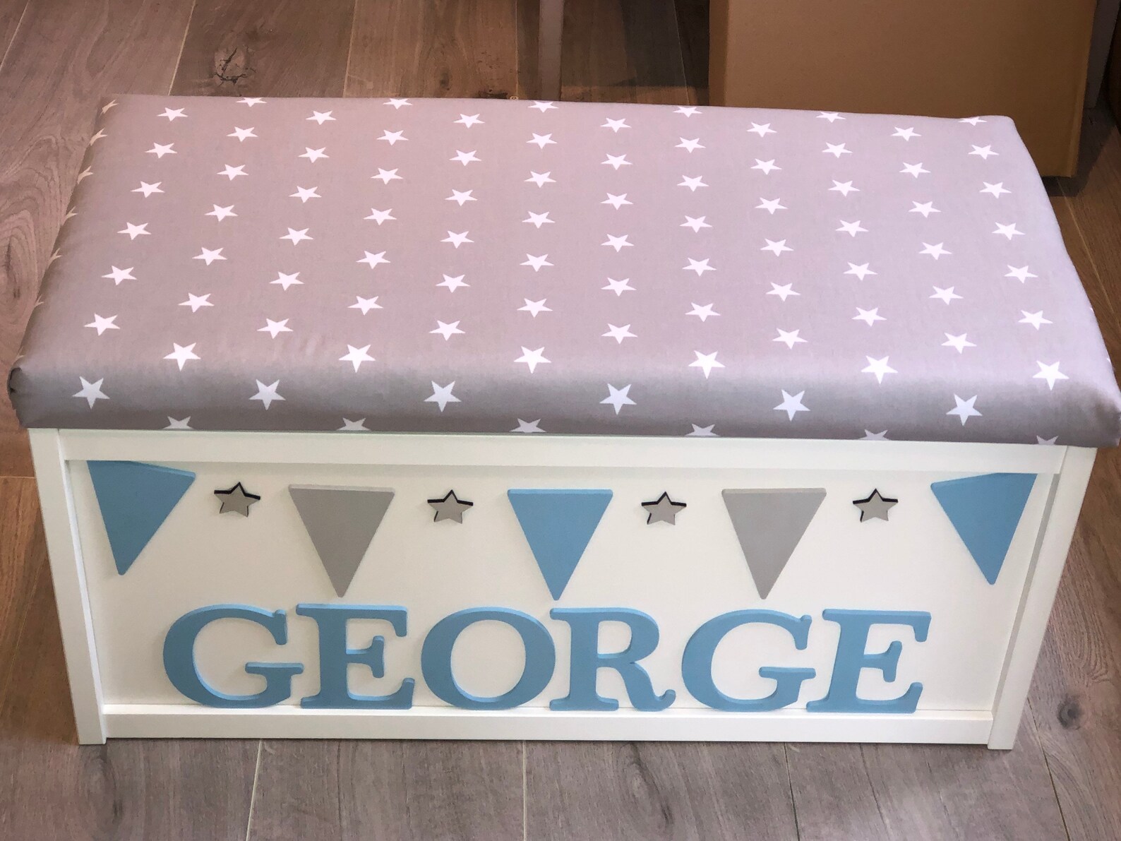 Personalised toy box custom bespoke wooden toy box Large Etsy