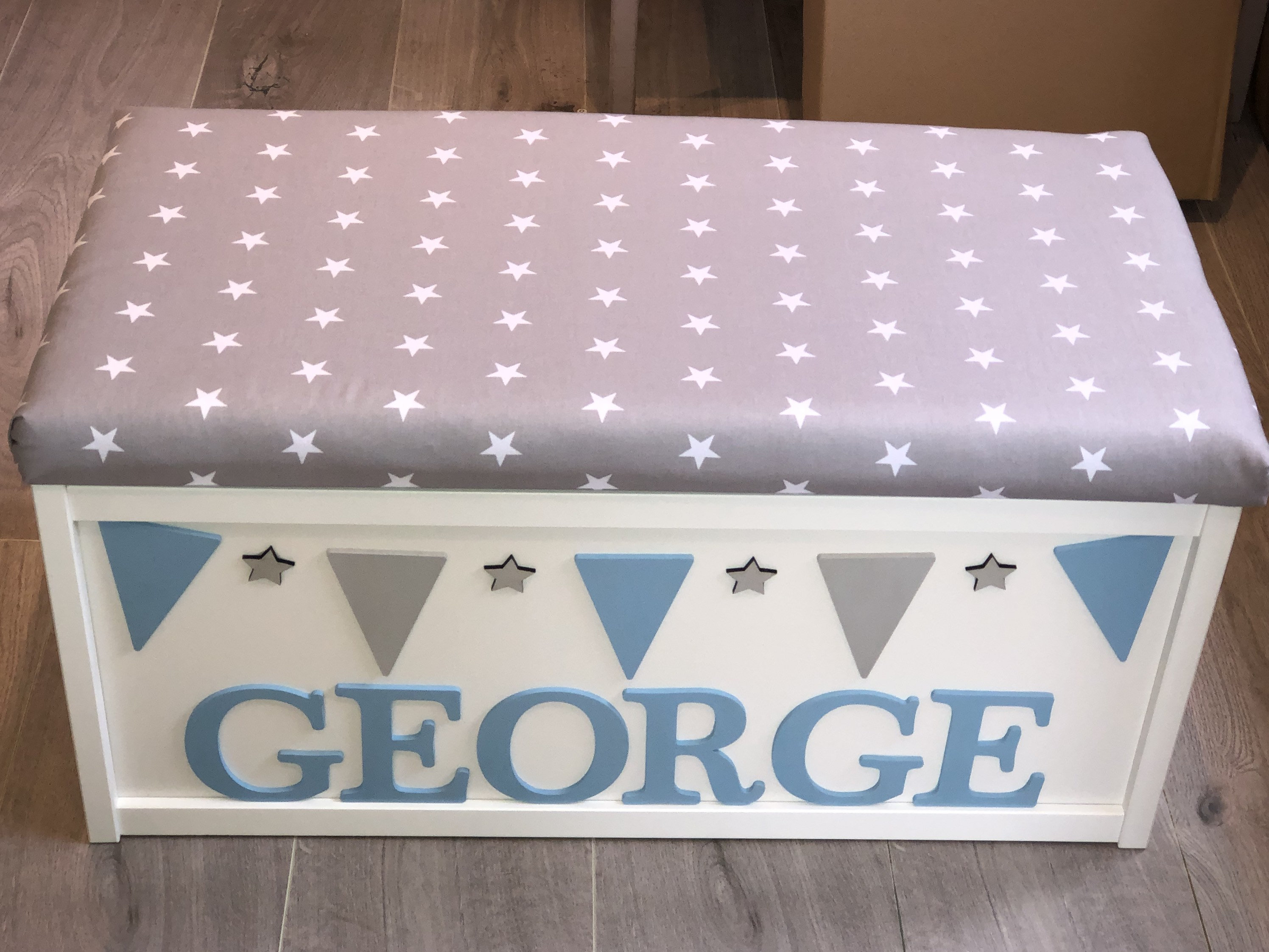 Personalised toy box custom bespoke wooden toy box Large Etsy