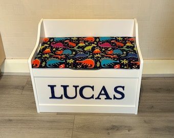 Personalised toy box, personalised toy box name,  wooden toy box, toy storage box