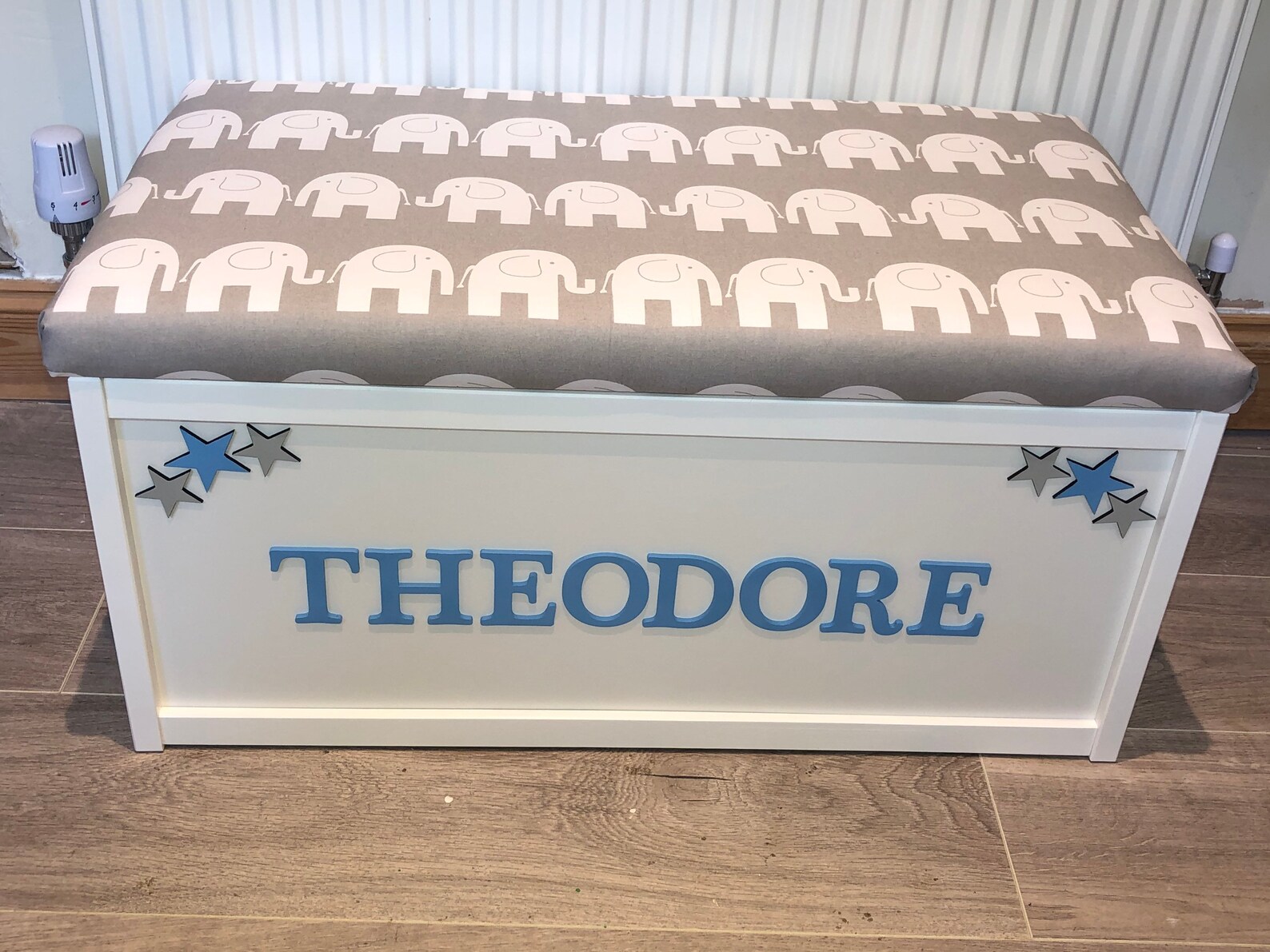 Personalised Toy Box Cushion Seat Etsy UK