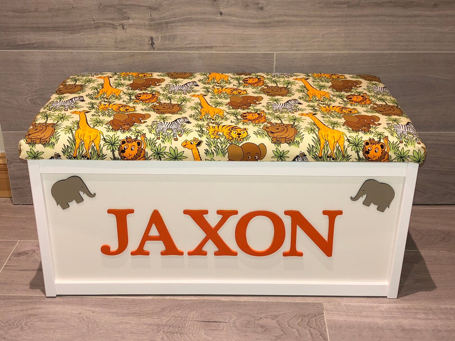Personalised Toy Box with cushion seat name toy box Etsy