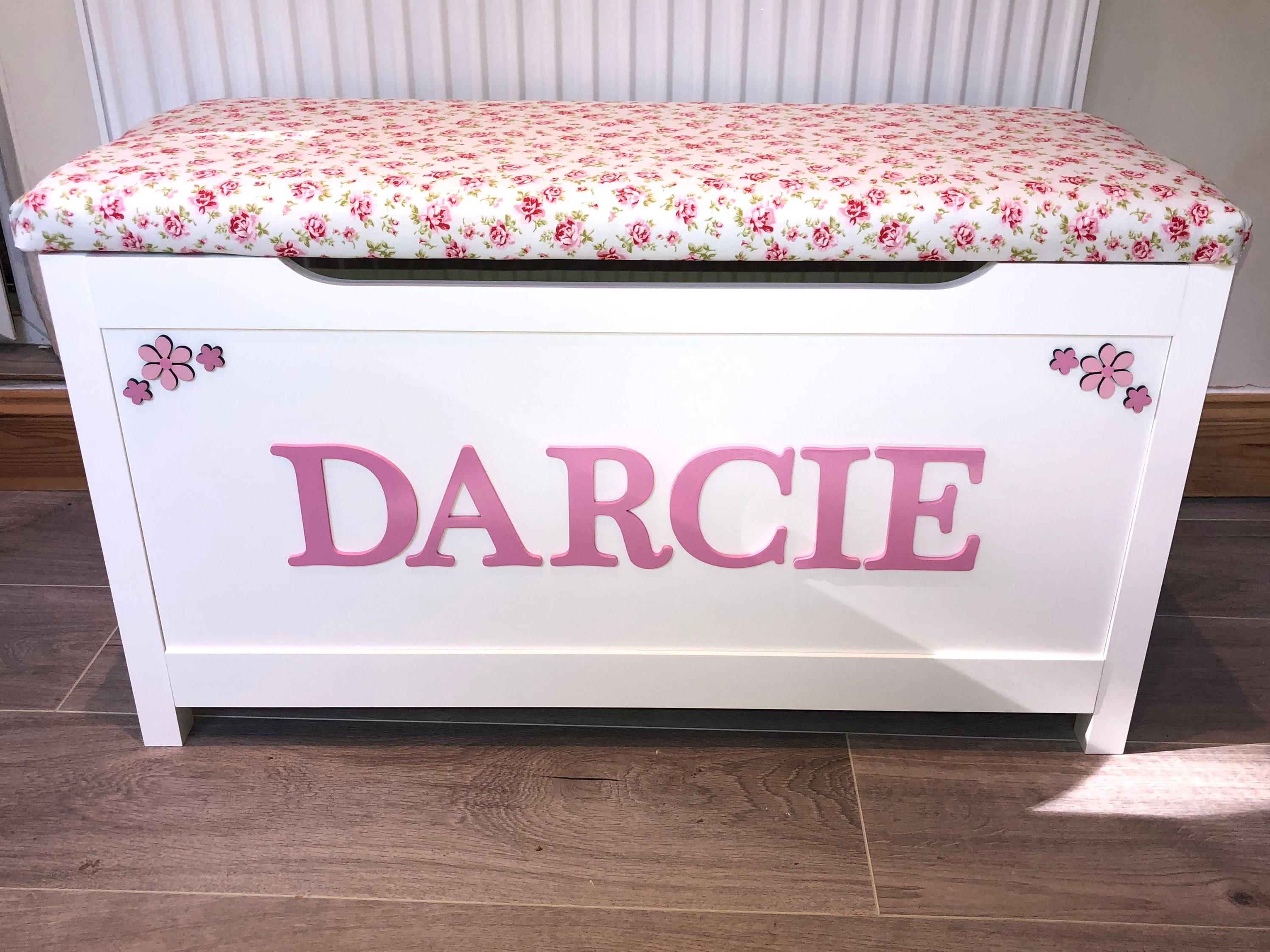 Personalised toy storage custom made toy box seat Etsy