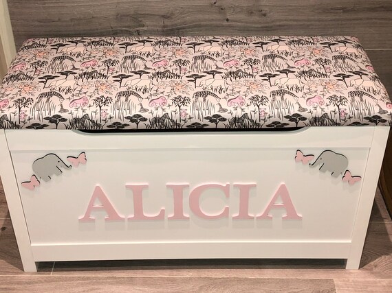 cushioned toy box