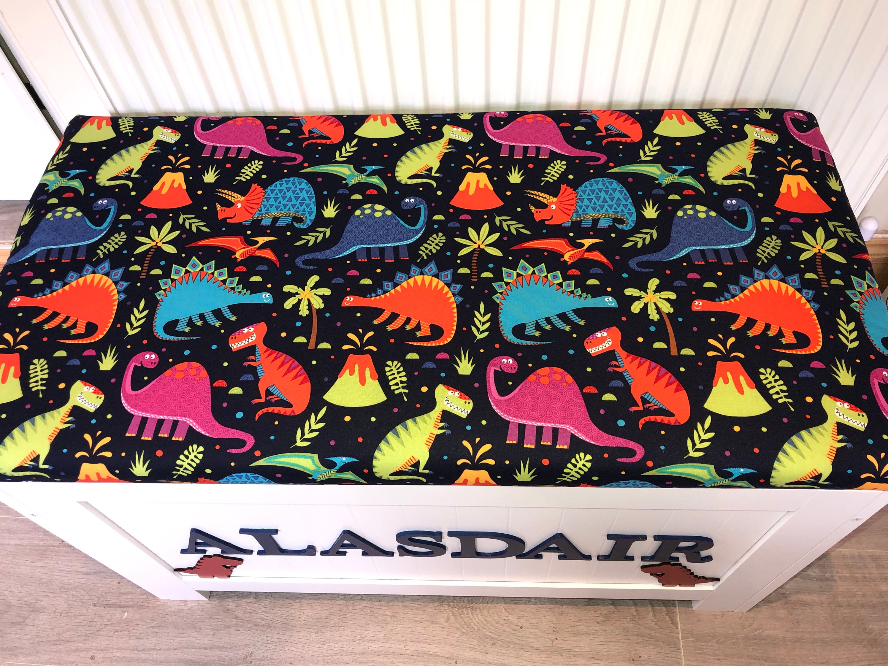 Personalised Toy Box Cushion Top Named Box Christmas Gift Etsy UK