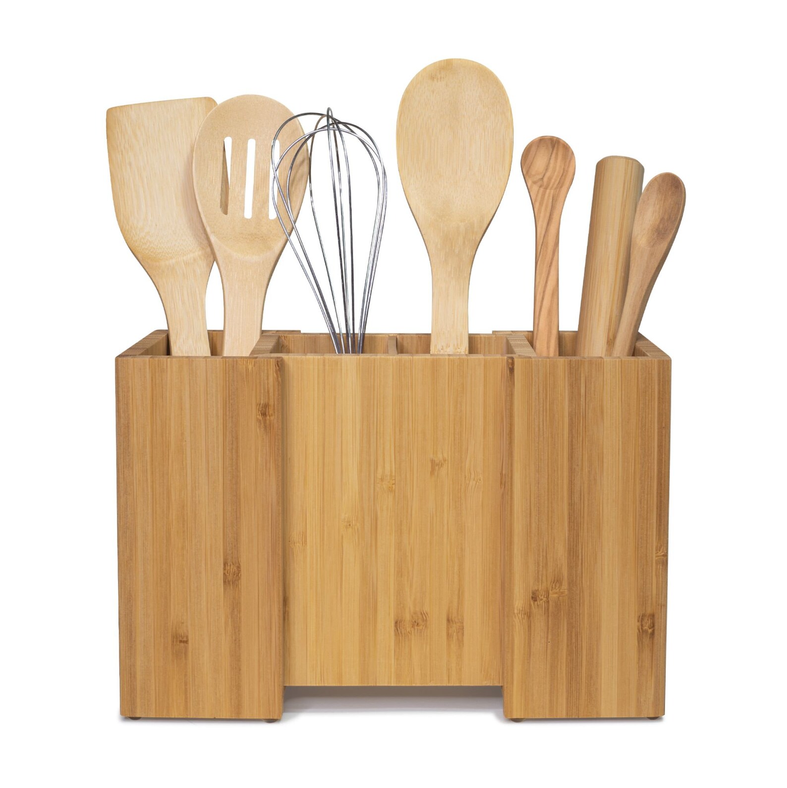 Bamboo Kitchen Utensil Holder for Countertop Accessory Etsy