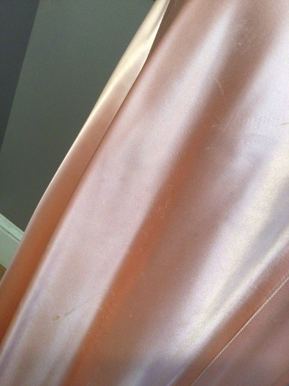 Authentic Vintage 1940s pink silk Satin Dress Gown - image 7