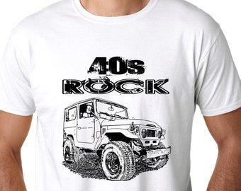 40s Rock with FJ40 Land Cruiser image Item# GCE40SROCK-40A