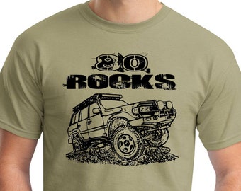 80 ROCKS with FJ80 Land Cruiser image Item# GCE80ROCKS-80G