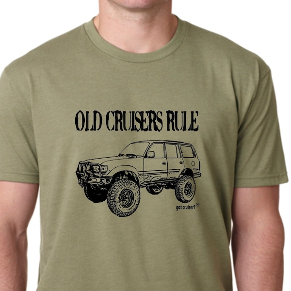 Old Cruisers Rule w/ Toyota Land Cruiser design image #GCWOLDCRUISERSRULE-80ZH