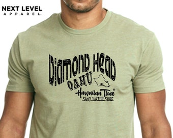 Diamond Head Oahu Hawaiian Time Sand Water Surf design Item# HTDIAMONDHEADOAHUSWS