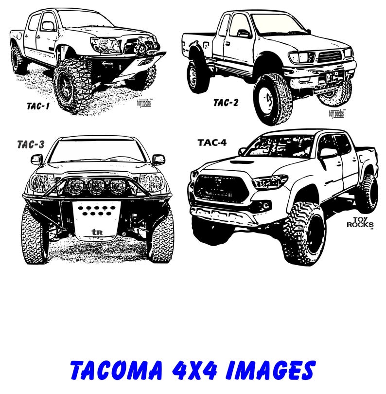 Built To Dominate With Toyota Tacoma 4x4 Image Design ITEM Etsy