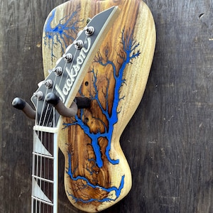 Ritchie Blackmore Style Guitar Hanger Fractal Art Wall Mount ITEM# GHFARITCHIEBLACKMORE