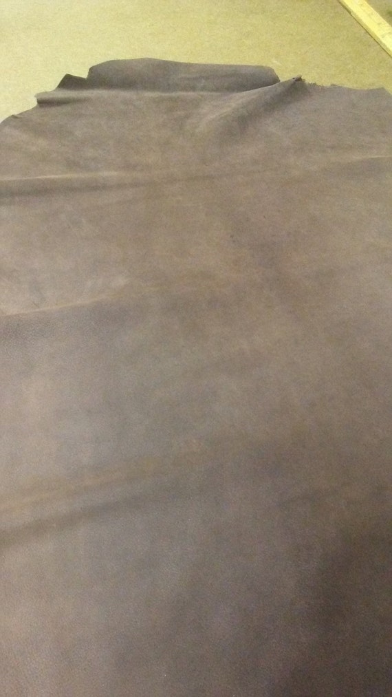 SPECIAL Italian Lambskin leather Distressed Grade B Eggshell 20 inch by 20 inch