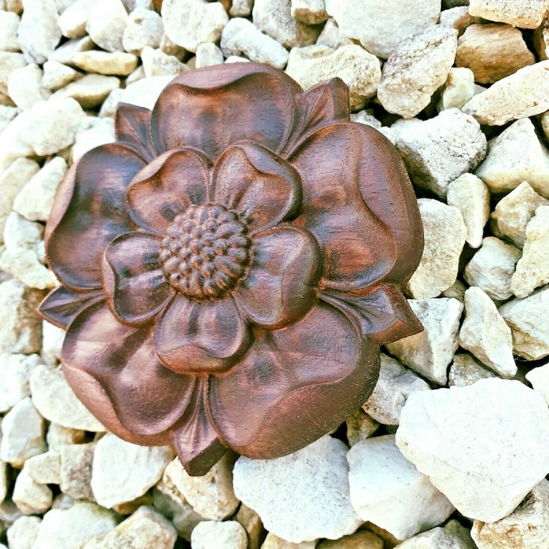 Tudor Rose Wood Carving English Yorkshire Lancashire Carved Rosette Decor Onlay Applique Cabinet Mantel Fireplace image 6