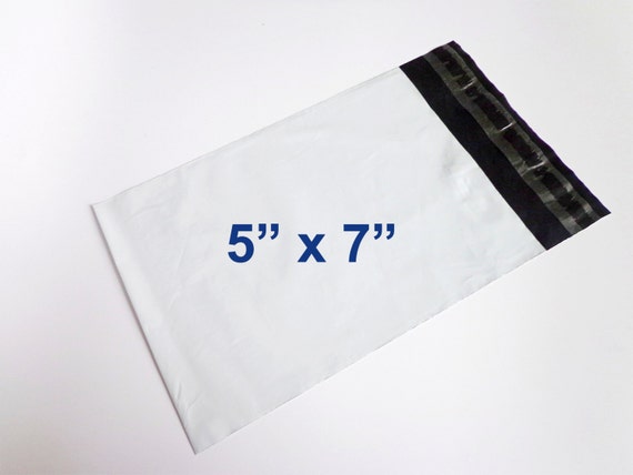 Pack of 100 (5" x 7") Poly Mailers Envelopes Self Sealing Plastic Lightweight Shipping Polybag Polymailer 5x7