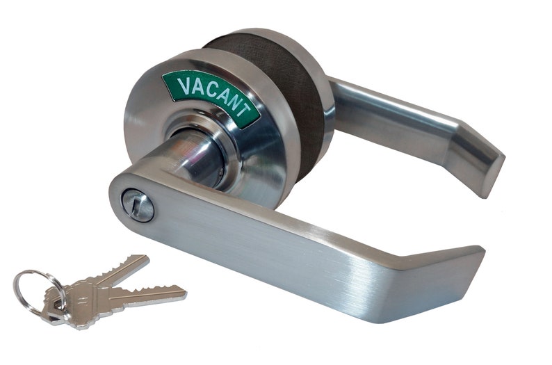 Commercial Grade Privacy Indicator Lock and Lever in 26D Satin Chrome With Two Keys C3FE Etsy