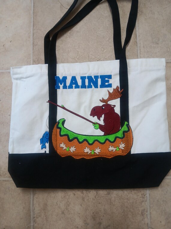 15" x 15" Custom Embroider Tote Bags Nautica Design and personalized
