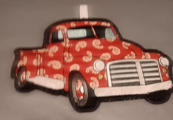 Custom Embroider Truck Potholders, Personalized