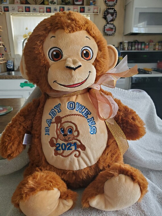 Embroider Cubbies Bugaloo Monkey Personalized