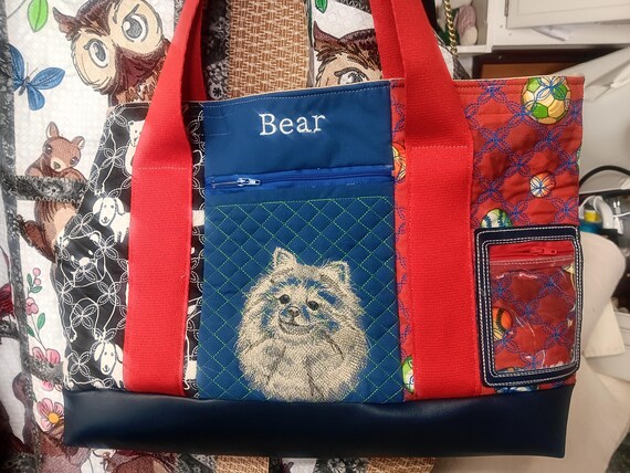 Doggie Carrier Tote Embroidered Personalized