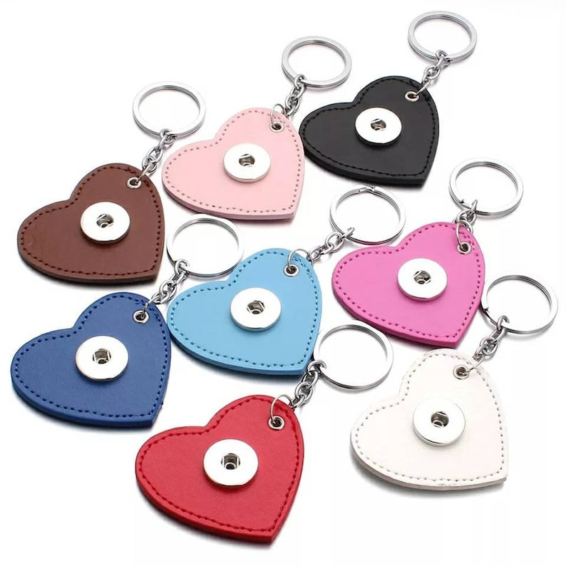Multi Color Option Snap Key Chain for Keyring Fits 18/20mm Etsy