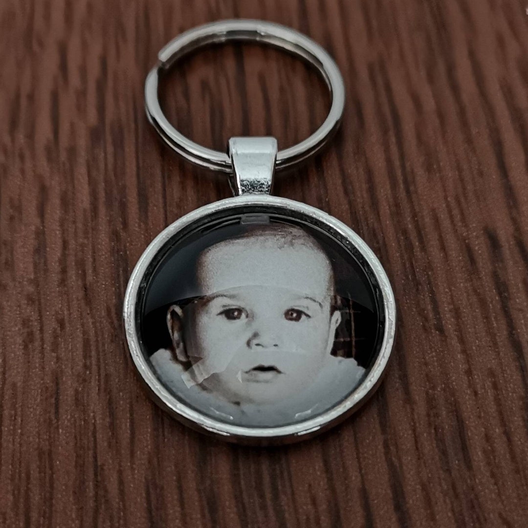 Valentines Day Gift for Him Custom Photo Keyring Birthday Baby Etsy
