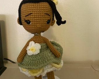 Tiana Amigurumi inspired doll