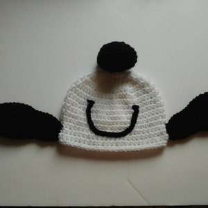 Snoopy Happy dance crochet hat