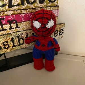 Spider-Man Amigurumi inspired doll