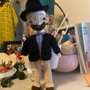 Walter White amigurumi doll