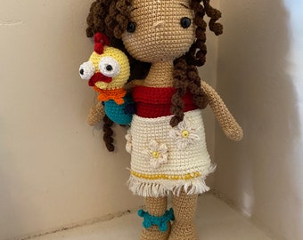 Moana and Hei Hei