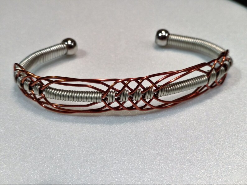 Mens braided woven Copper Bracelet Copper Jewelry Welder ...