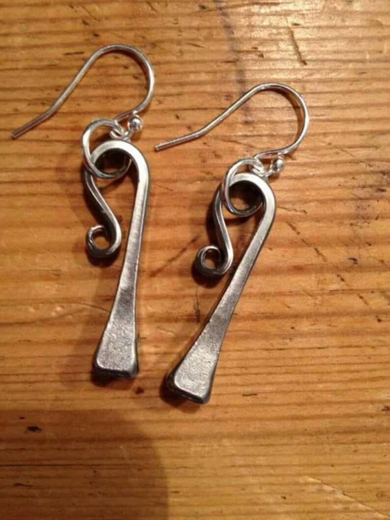 Horseshoe nail earrings horse Jewelry cowgirl style country Etsy