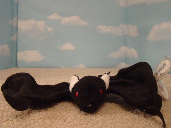 black bat beanie baby