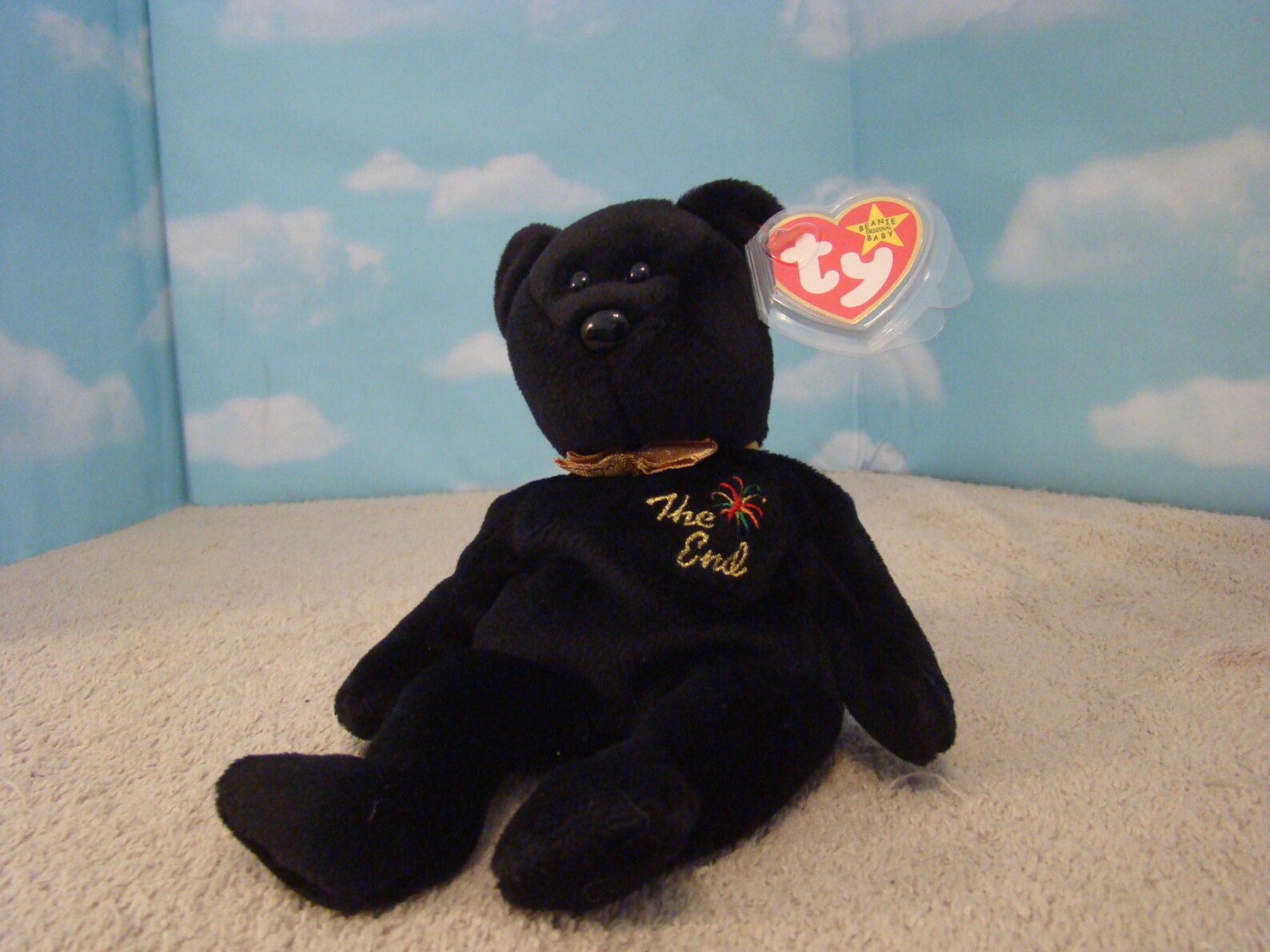 The End Bear Retired TY Beanie Baby 1999 With Rare Tag Etsy