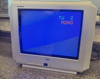 RCA 14f512t TV CRT TruFlat da 14" per videogiochi, tubo catodico retrò funzionante, ingresso RCA
