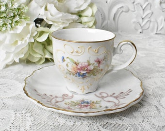 Vintage Demitasse  Tea cup, Seltmann Weiden, Bavaria, Western Germany, THERESIA, Gift for her, Wedding gift, #010621