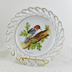 Vintage Napco China Bird Wall Hanging W/Gold Accents, #032320
