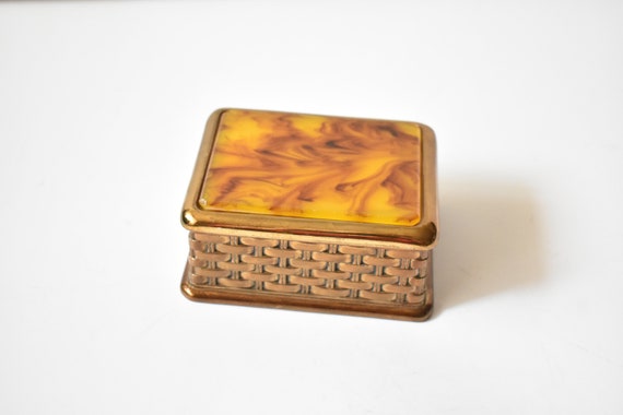 MELE Vintage Music Box, Music Box, Ornate Metal H… - image 1