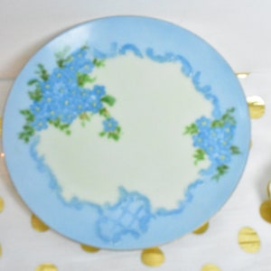 Vintage Thomas Bavaria Hand Painted Plate Blue,  Plate #T8