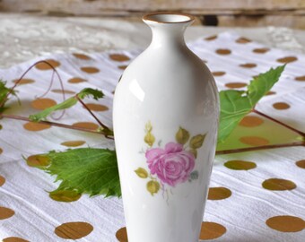 ヴィンテージ ミニチュア 磁器 花瓶 リモージュ フランス、#120120