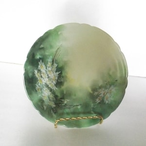 Antique JPL limoges France 7.1/4 inch scalopped edge plate