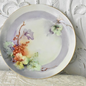 Vintage Favorite Bavarian Hand Painted Plate, #07172019
