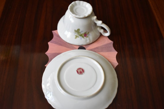 Roses Japan Porcelain Tea Cup & Saucer, #031922 - Etsy Canada