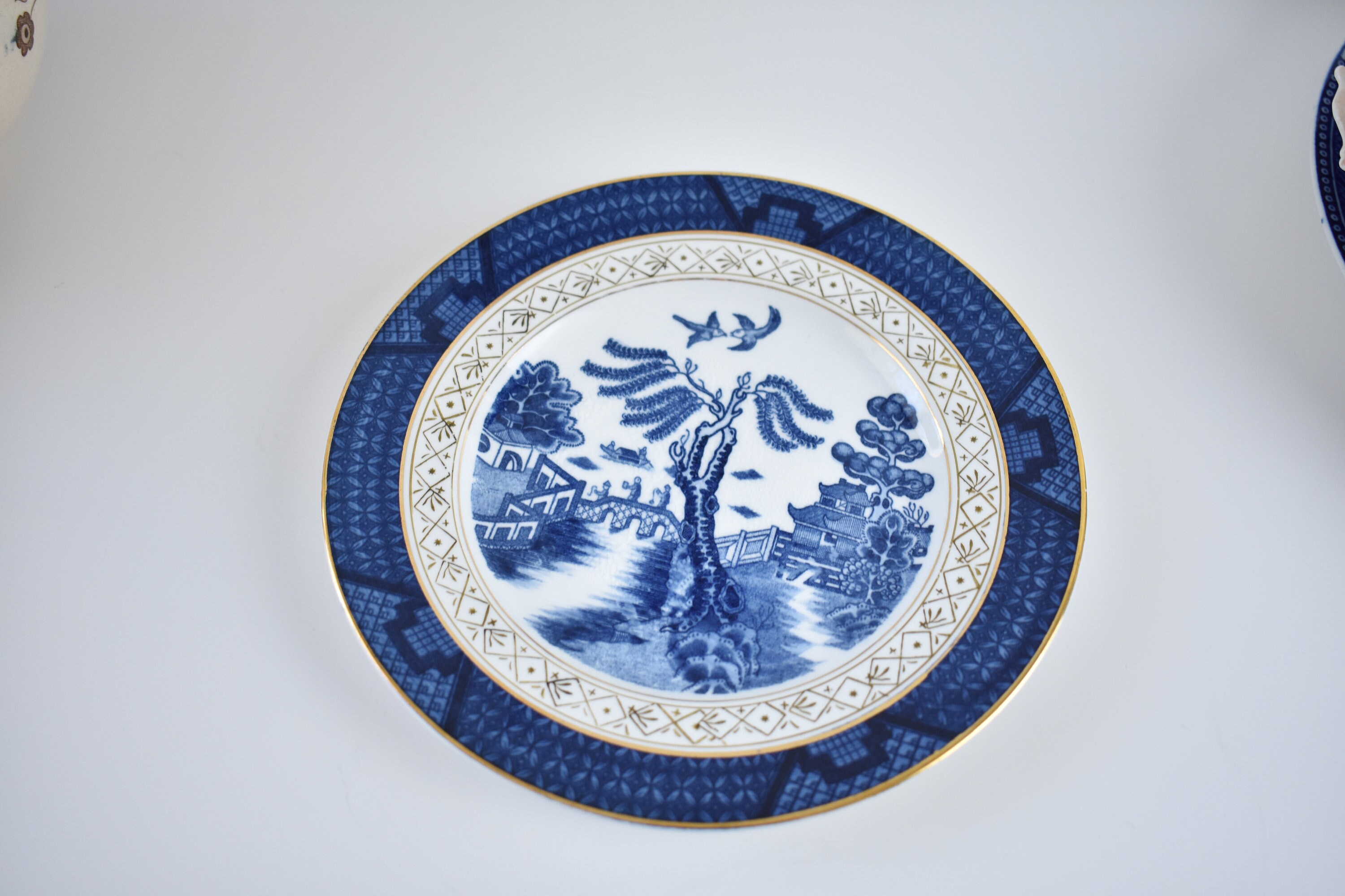 Vintage Ironstone Ware Plate Blue And White Made In Japan Etsy Ireland
